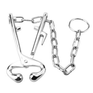 Alat Tindik Hidung Sapi Tang Cincin Hidung Sapi Stainless Steel dengan Rantai
