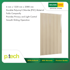 P.TECH Accordion Door PVC 1220×2080MM Gray Beech PAD06