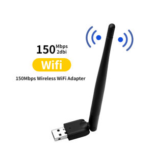 Kebidumei Card Mạng Không Dây WiFi USB 2.0 Bộ Chuyển Đổi WiFi USB MT7601 Bộ Chuyển Đổi Mạng LAN 150Mbps 802.11 B/G/N Dongle Bộ Thu Wi-fi Mini Có Ăng Ten Xoay Được