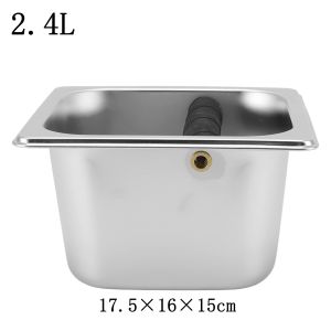 Wadah Ampas Kopi Coffee Knock Box Stainless Steel Espresso Knock Box Waste Container
