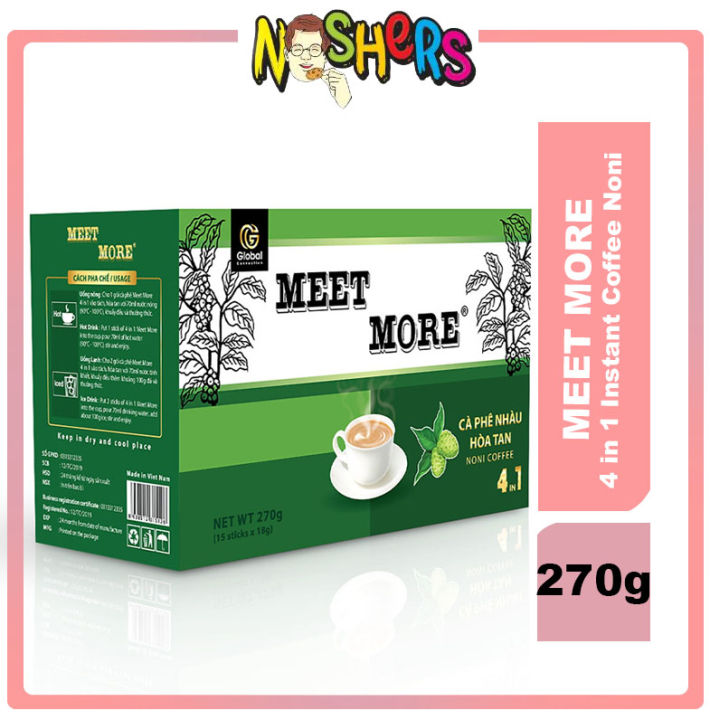 Noshers Essence of Vietnam Meet More Coffee 4in1 Instant Noni Coffee