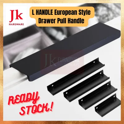 L Handle European Style Modern Knob Pull Door Drawer Cabinet Wardrobe Furniture Handle