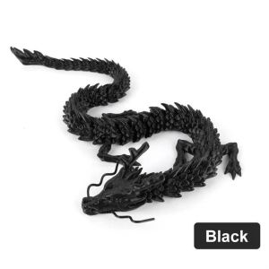 3D Printed Chinese Dragon 30CM Movable Joint Dragons Rotatable Articulated Creative Toys Ornament