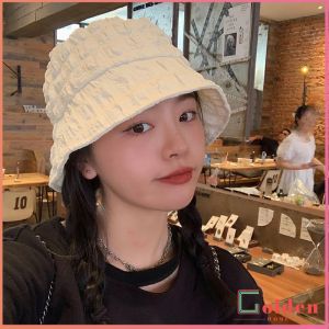 Golden หมวกแฟชั่น พร้อมส่งจากไทย หมวกบัคเก็ต สีพื้น รุ่นคลาสสิค หมวกผู้หญิง Fashion Bucket Hats