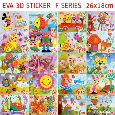 Children DIY Art Craft EVA Foam 3D Stereo Stickers✨