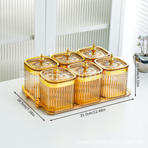 Kitchen Sealed Glass Jars Storage Tank Food Container Grain Bean Food Candy Snack Storage Container Bottles With Cover