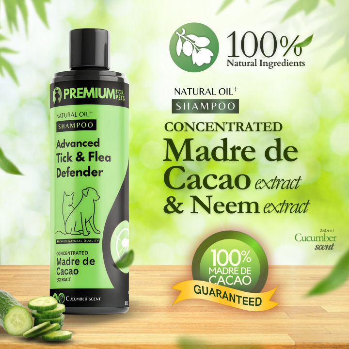 Tick & Flea Defender using Madre de Cacao & Neem Extract, Organic Pet ...