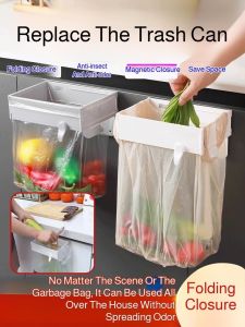 Garbage Rack Stable Fixation Multi-purpose Hangers Labor-saving Organized Multifunction Behind the Door