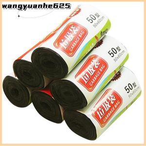 [WYH Store] 👗 1Rolls 50x60cm Garbage Bags Single Color Thick Convenient Environmental Plastic Trash Bags Disposable Plastic Bag Black Garbage