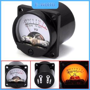 【E-WOITD】 6-12V แผง VU เมตรหลอดไฟอุ่นกลับแสงบันทึกเสียงระดับ AMP Meter