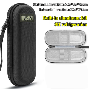 Insulin bag insulated cooler Travel Thermometer Display Waterproof Refrigerated Medicine Organizer Portable Insulin Cooler Travel Bag Waterproof Carry-on Diabetic Medicine Storage Case for Insulin Pen Travel & Daily Use