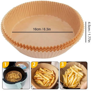 300PCS Air Fryer Liners Air Fryer Disposable Liner Baking Paper for Air Fryer Oil-proof Water-proof - Non-stick Disposable Air Fryer Liners Food Grade Parchment for Baking Roasting Microwave Air Fryer Paper Liner Disposable Air Fryer Sheet Oil-proof P