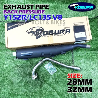 Kobura Exhaust Racing Back Pressure Y15ZR/LC135 V8 (New Version) 28mm/32mm