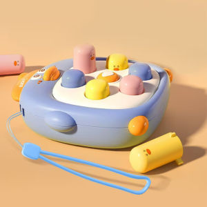 Challenge Game Mini Pop It Quick Push Fidget Toys Whack A Mole Game Mainan Anak Pukul Palu Tikus