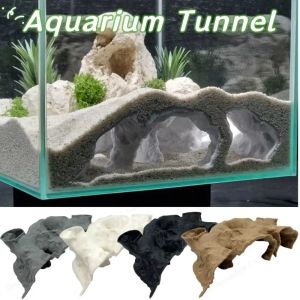 HEALMEYOU Rest Fish Tank Underground Cave Safe 3D Printing Feeding Breeding House Durable Fish Hideout Stones House Aqaurium Decorations