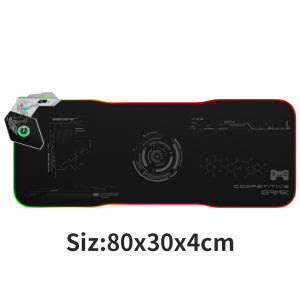 65W RGB không dây sạc 15W e-thể thao chuột Pad cảm ứng chiếu sáng mặt lớn Pad PD QC điện thoại có dây overcharging