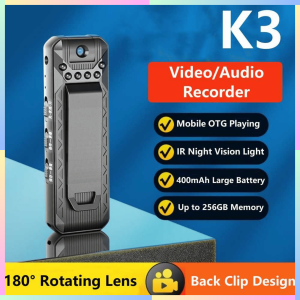 FAST DELIVERY SPANN Kamera Mini Tersembunyi Full HD 1080P Night Vision Outdoor Portable buat Konten