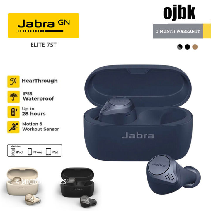 Bluetooth Headphones Earbuds That Work With Iphone Jabra Elite 75T