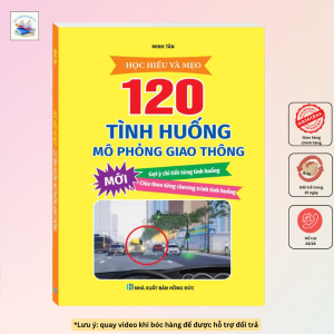 Sách - Học hiểu và mẹo 120 Tình huống mô phỏng giao thông (bìa mềm)