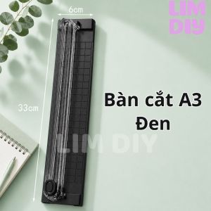 Bàn Cắt Giấy A3 Kèm Dao Cắt Tai Cà Rốt Dao Rọc Giấy Thủ Công LIM DIY