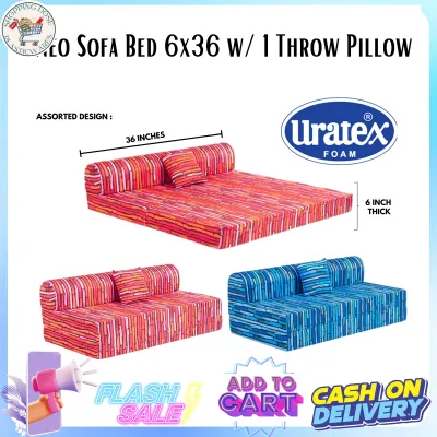 URATEX NEO SOFA BED / 6INCH THICK SOFA BED / SOFA BED / ASSORTED COLORS
