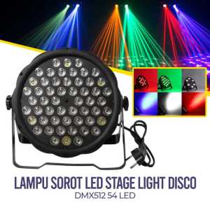COD SHHDS 54 LED Lampu Sorot Disco Outdoor Spotlight Waterproof RGB DMX512 160W