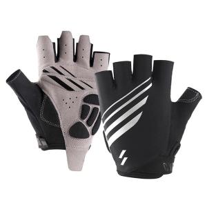 Găng tay xe đạp hở nửa ngón thoáng khí lau mồ hôi chống trơn trượt Cycling Thích Hợp Cho Thể Dục Ngoài Trời Chạy Bộ Lái Xe