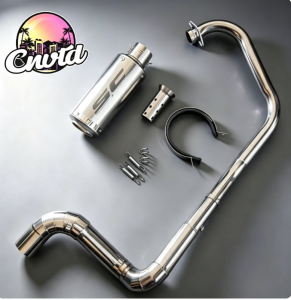 Gixxer Sf stainless elbow with resonator on Sc Project + Db reducer