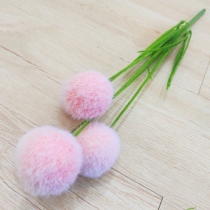 BUNGA ARTIFICIAL POM-POM RUMPUT MY B8124 BUNGA PLASTIK DEKORASI WEDDING RUMAH