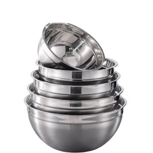 YDIJEJ Prepping Mixing Bowls with Lids Large Stainless Steel Salad Bowl Set Dishwasher Safe Thicker Egg Whisking Pan Kitchen