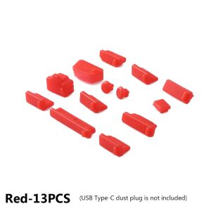MINIFELE 262 16pcs 13pcs Colorful Computer Accessories HD Stopper Laptop Anti Dust Plug Dustproof Cover USB Type-C Port