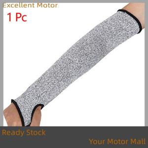 Excellent Ready Stock 1Pc Level 5 HPPE Cut Resistant Anti-Puncture Work Protection Arm Sleeve Cover Cut-resistant Arm Sleeve for Men Women