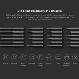 รับประกัน 1 ปี - Xiaomi Electric Precision Screwdriver Kit 24 in 1 ไขควงไฟฟ้า ไขควงกระแทกไฟฟ้า ไขควงปากแบน แบตเตอรี่ในตัว 350mAH บริษัท Xiaomi ทำการสร้าง