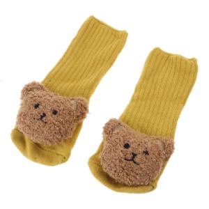 1 cặp trẻ sơ sinh bốt giữ ấm bé trai bé gái gấu phim hoạt hình mùa đông giày tất thoáng khí ngắn thả trẻ mới biết đi tập đi