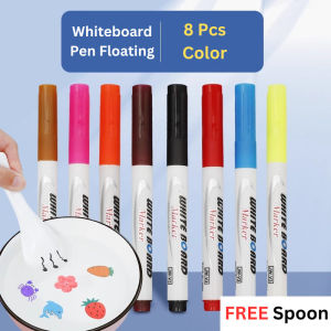 Pen Whiteboard Magik Terapung Dalam Air Boleh Padam Tulis Lukis Viral Aktiviti Kreatif Kanak Kanak dan Keluarga 12 Color Set+1 Spoon Kids Whiteboard Pen White Board Erasable Water Based Floating Marker Pen Art 宝宝水中漂浮笔白板笔可擦水性记号笔 A904
