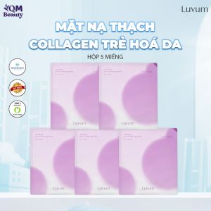 Hộp 5 mặt nạ Luvum Gel Mask mặt nạ thạch cao cấp phục hồi dưỡng trắng da Hàn Quốc chính hãng tem phụ