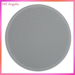 [Hill Angelia] Large Silicone Mat Coaster Heat Resistant Placemat Honeycomb Nonslip Pot Holder Table Mat Round Cup Mat Kitchen Accessories