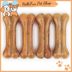 Xương canxi da bò cho chó gặm làm sạch răng giúp răng chắc khỏe