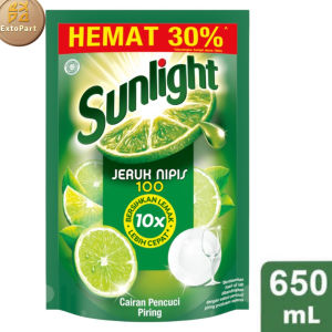 Sunlight Sabun Cuci Piring Jeruk Nipis 650 mL