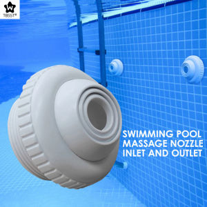 Pool return water ABS plastic connection inlet and outlet bathtub nozzle with adjustable pool accessories
