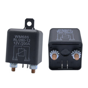 Relay Stater Starter Mobil 2 Kaki 200A/100A 12 Volt Wm686 Untuk Power Otomotif