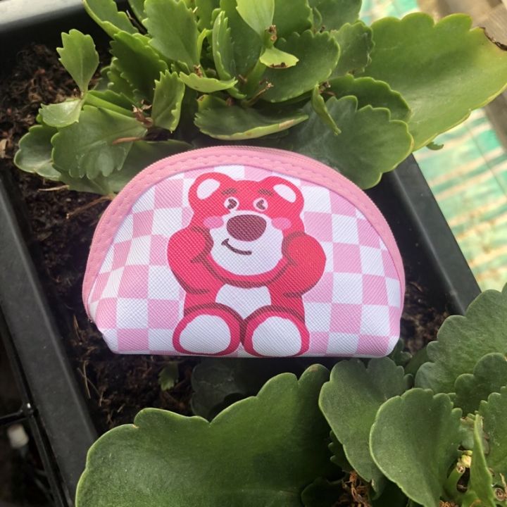 Móc chìa khoá xe treo ba lô túi xách gấu dâu hồng lotso dễ thương ...