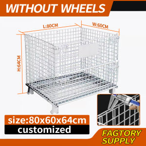 Container Cagefoldable Wire Mesh Storage Cage Heavy Duty Secure Cargo for Warehouse Supermarket Cage Industrial Mesh