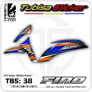 Sticker Striping Fino 125 - Stiker Striping Variasi Yamaha Fino 125. TBS.38