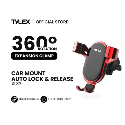 TYLEX XL33 Mobile Gravity Car Mount Auto-Lock and Release 360° Rotation Car Phone Holder