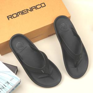 Romenaco Sandal Pria R127 - Black sendal kasual