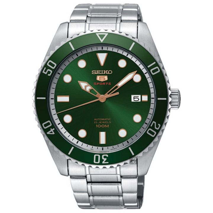 SEIKO 5 SRPB93J1 Automatic 23 Jewels Green Dial Stainless Steel