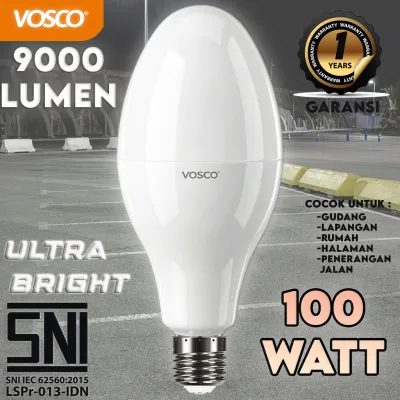 LAMPU LED 40-100 WATT LAMPU JALAN HEMAT ENERGI E27 DAN E 40 SUPER TERANG! LAMPU VOSCO DENGAN SNI DAN GARANSI SETAHUN