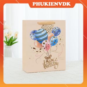 Túi Giấy Cứng Dập Nóng Túi Quà Tặng Sinh Nhật Đựng Quà Hình Bong Bóng Sang Trọng