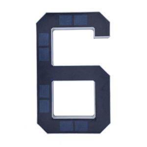 ONERVGY Waterproof Solar Lighted House Numbers Light 6.7IN No Wiring LED Address Numbers Signs Address Sign Illuminated Solar Digital Doorplate Yard